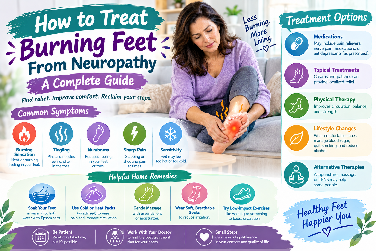 How to Treat Burning Feet From Neuropathy: A Complete Guide