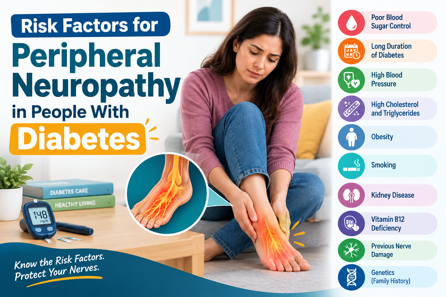 Risk Factors for Peripheral Neuropathy in People With Diabetes