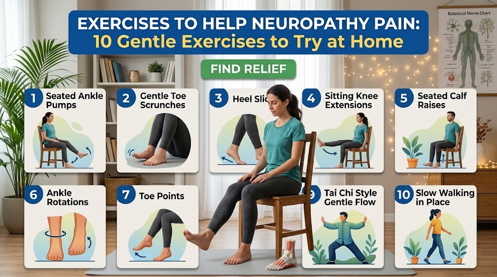 Exercises to Help Neuropathy Pain: 10 Gentle Exercises to Try at Home