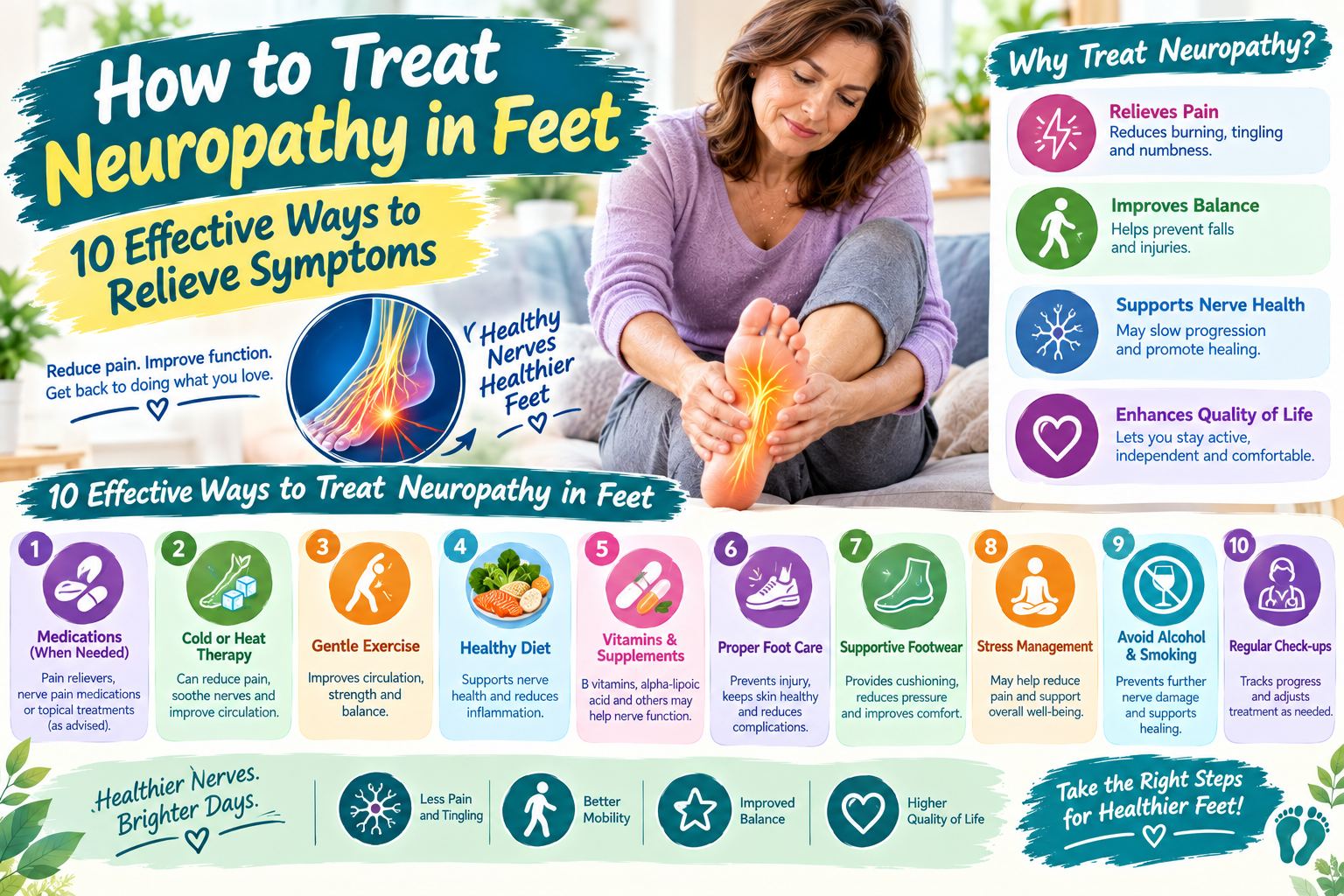 How to Treat Neuropathy in Feet: 10 Effective Ways to Relieve Symptoms