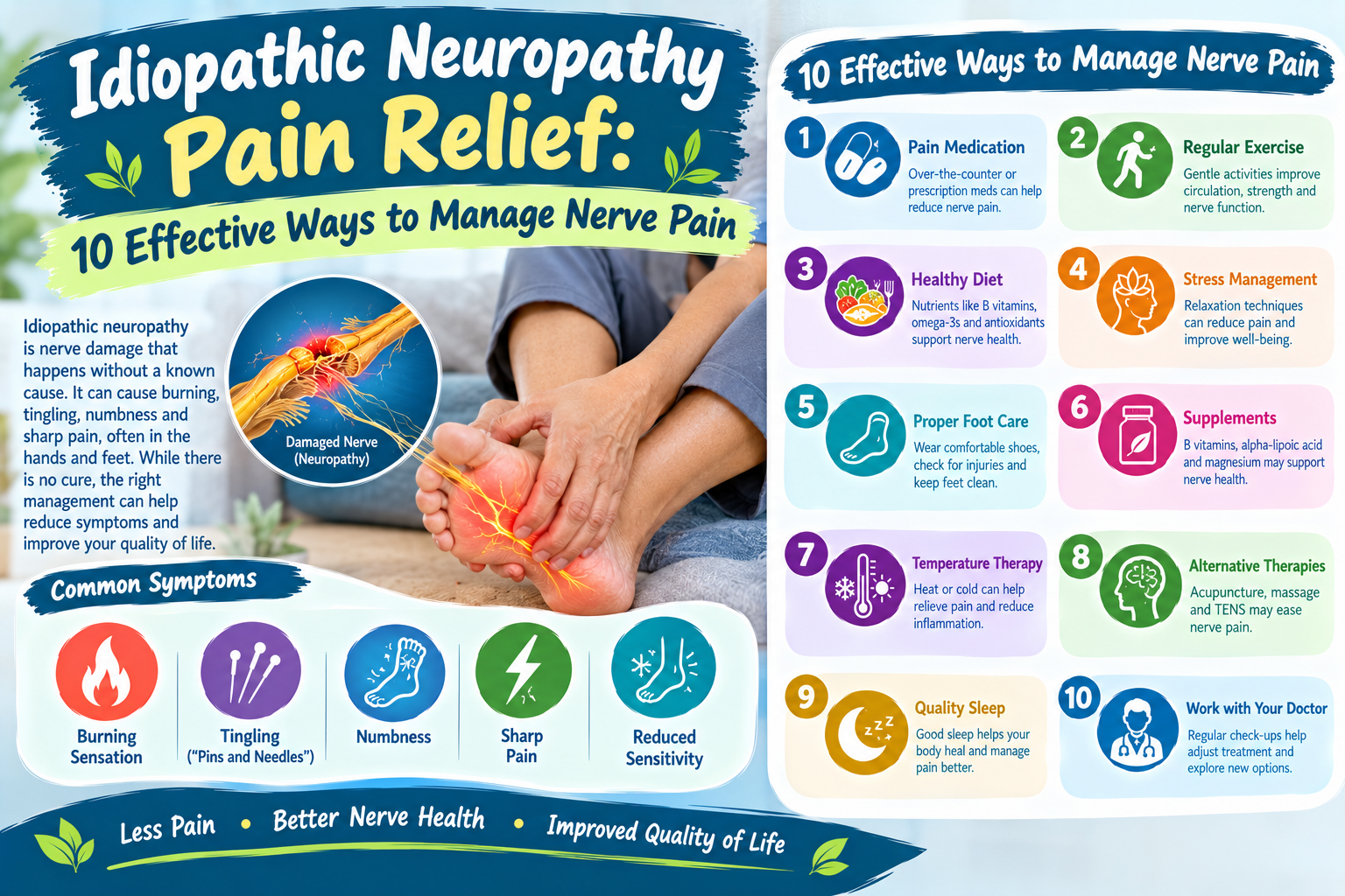 Idiopathic Neuropathy Pain Relief: 10 Effective Ways to Manage Nerve Pain